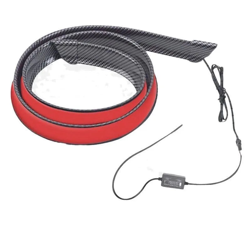 1.2 metre long red LED streamer tail wing light mounted on a car boot lid.