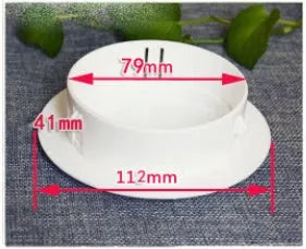 Plastic air conditioning hole cover kit with blocking caps, vent covers, and sealing glue.