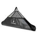 Black PVC fishing measuring mat with 100cm ruler and 120cm diagonal surface