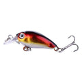 Rock Little Fat Man 4G steel bionic fishing lure in rainbow colour on white background