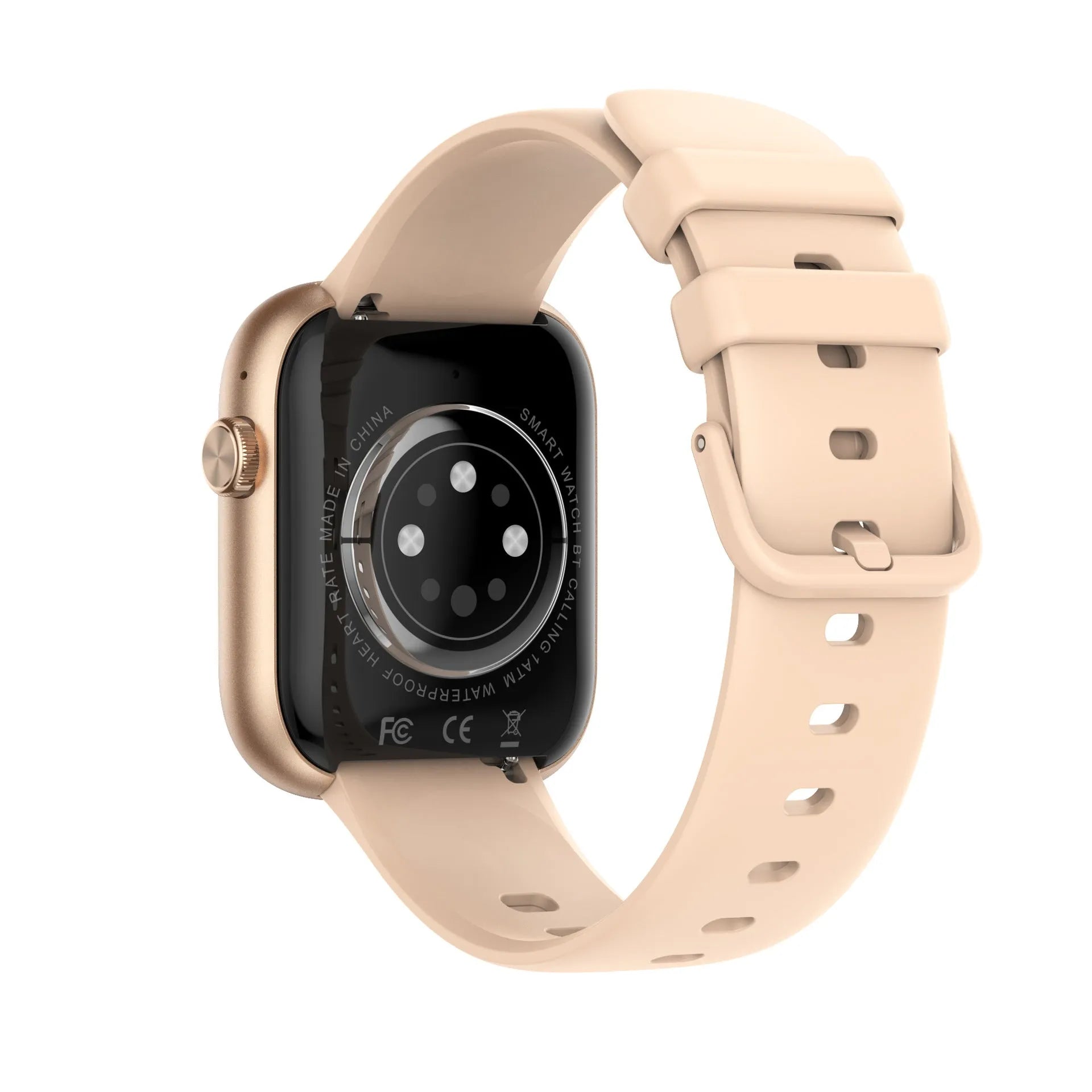 P89 smart watch with full touch screen display and Bluetooth calling in black glue colour