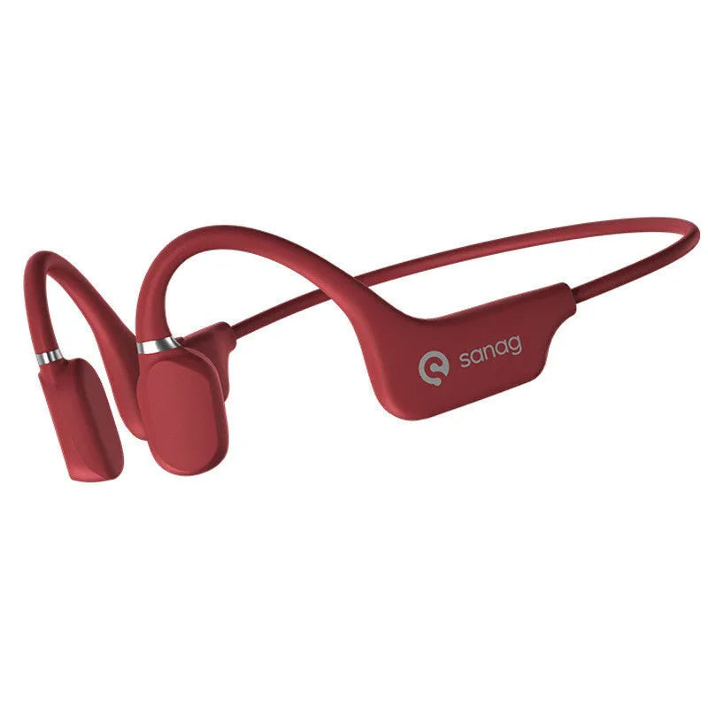 Bone conduction Bluetooth sports headset with hanging neck design in multiple colour options