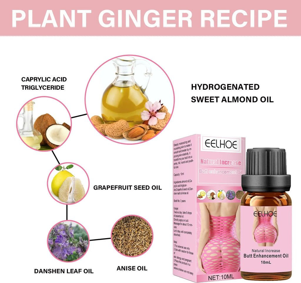 10ml body shaping essential oil bottle with plant-based formula for firming skin