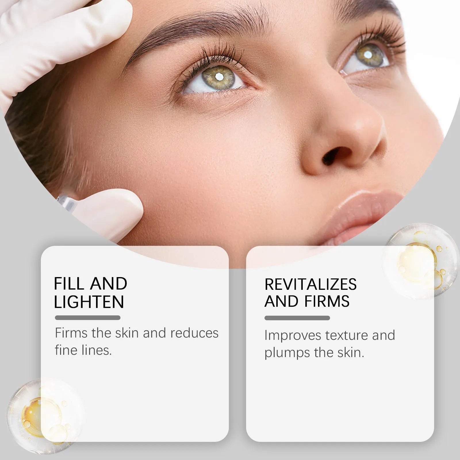 Light Lines Nourish Skin 30ml Tightening Essence serum bottle with collagen and coffee extract