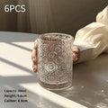 Begonia solid colour glass water cup shown in short 250ml and tall 360ml versions.