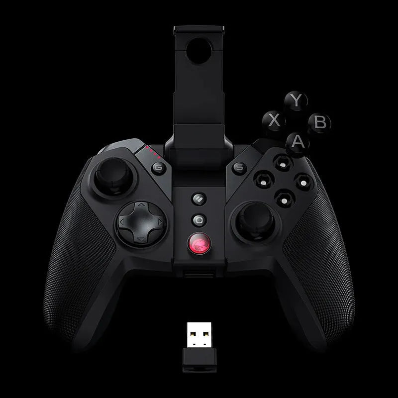 Black Gaishi chicken game console controller with Type-C cable.
