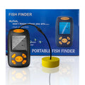Smart wireless fish finder with accurate fish group detection, depth 0.6-73 metres, model options in black, camouflage, red