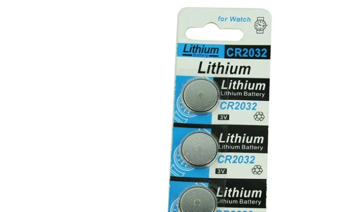 CR2032 3V lithium button battery pack of 5 for scales and remote controls