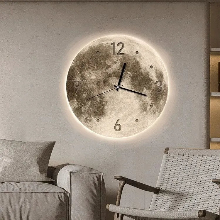 Silent wall clock with optional LED ambient light in 30cm, 40cm or 50cm diameter.