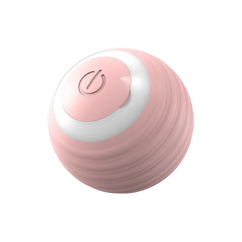 Blue automatic moving bouncing rolling ball smart cat toy for indoor cats with rechargeable design