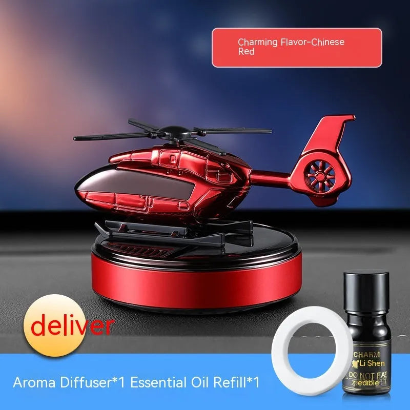Camouflage patterned solar car perfume decoration for vehicle dashboard odour removal.