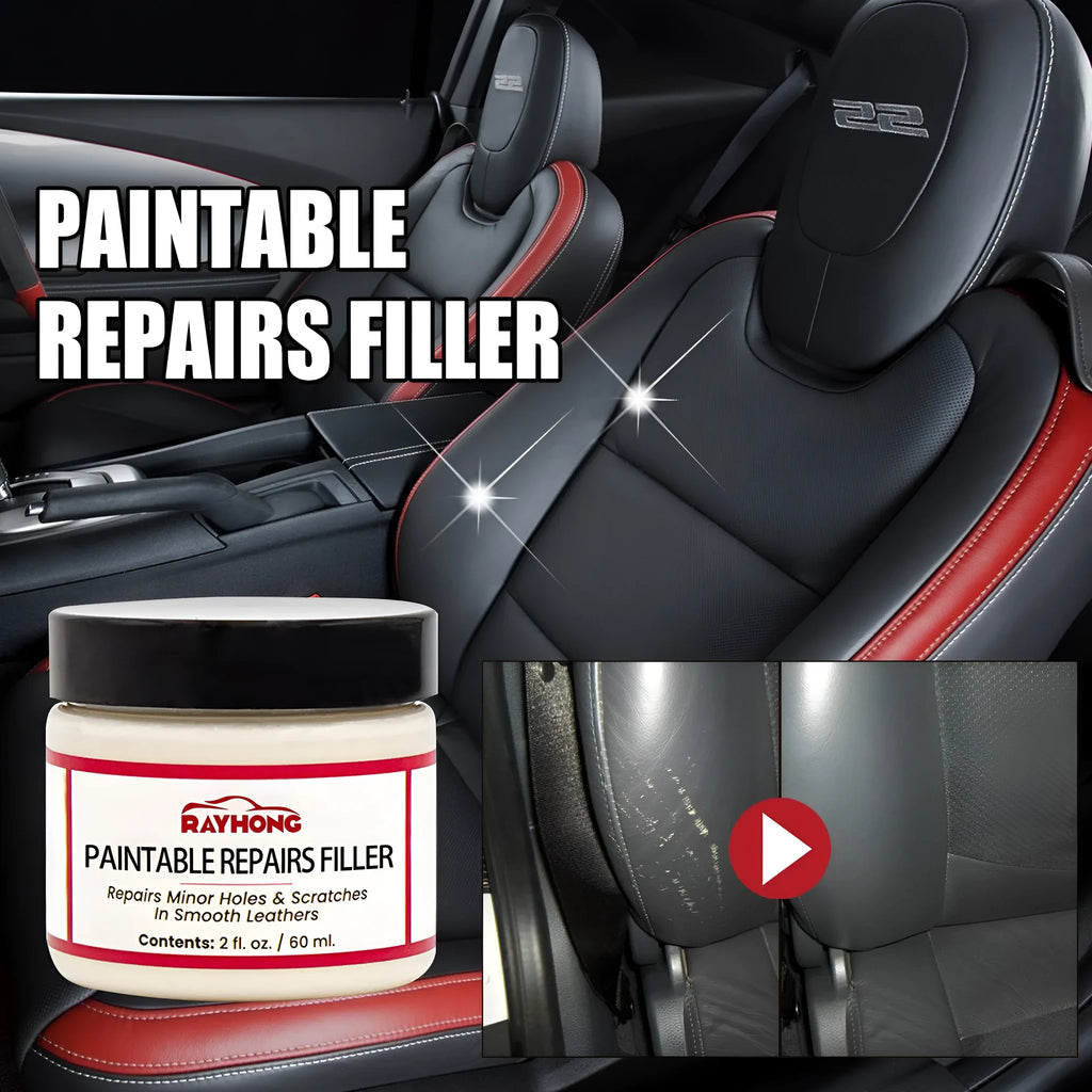 60ml leather repair paste in 5x4.4cm container for car seat and sofa scratch restoration
