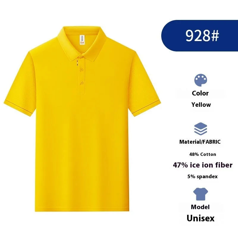 Solid colour cotton blend polo shirt for catering workwear in multiple colours and sizes.