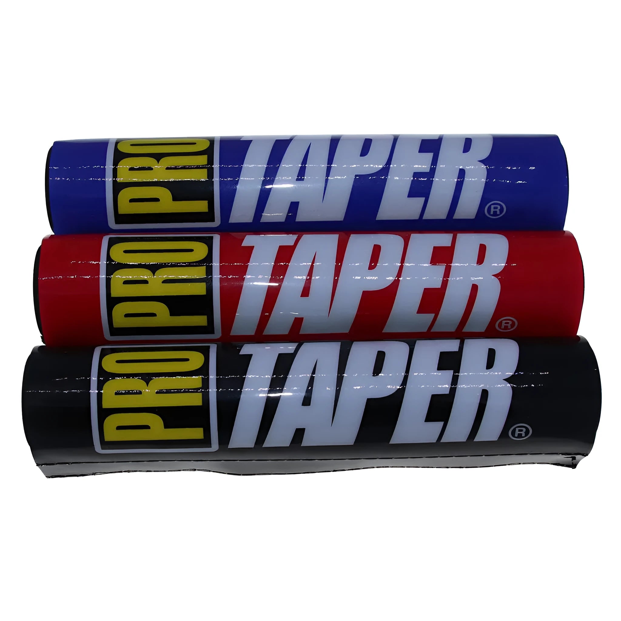 25cm motorcycle handlebar foam cover in black, blue, or red colours with waterproof rubber foam construction