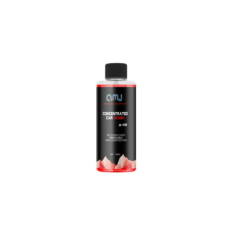 100ml bottle of concentrated car shampoo cleaner with high foam formula