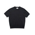 Fanio solid-colour short-sleeved T-shirt with French Australian Velvet fabric on the shoulders.