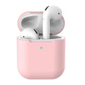 Silicone clamshell protector case for Apple AirPods 2 wireless earphones in multiple colour options