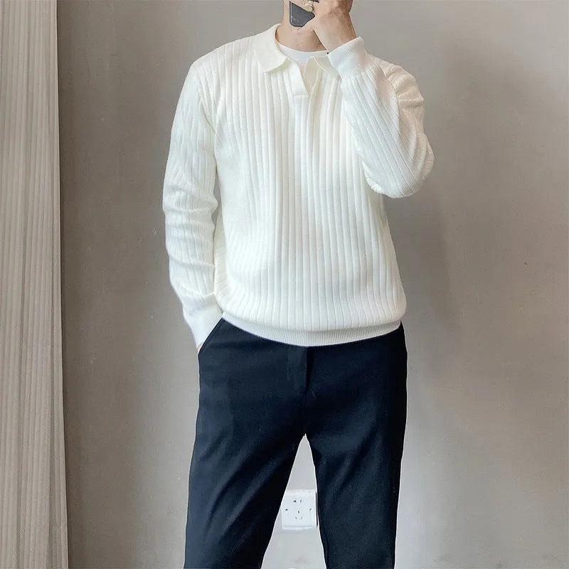 Men's loose fit modal knitted sweater with rabbit fur blend in Army Green colour