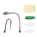 Aviation model running light unit with LED and charger components for fixed-wing aircraft.