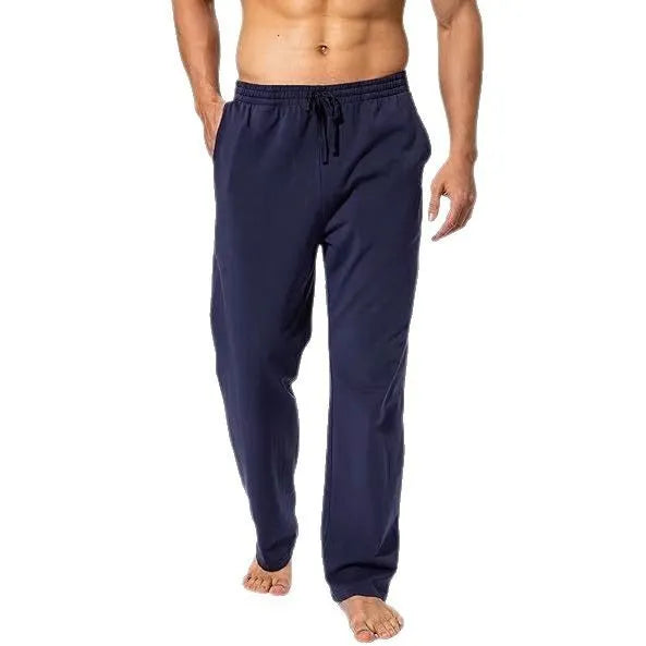 Men's loose breathable quick-drying casual pants in solid colour, available in multiple sizes