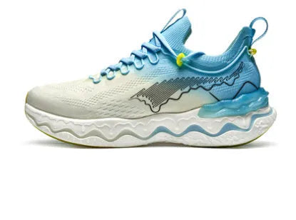 Women's cushioned running shoes with thick rubber soles in multiple colour options