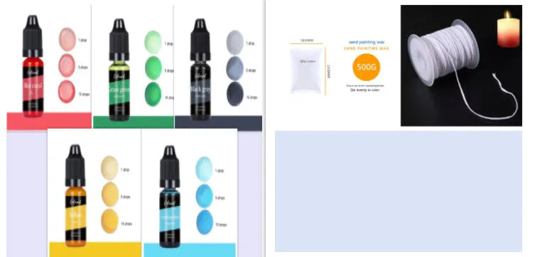 10ml candle dye pigment concentrate bottle for DIY candle making and soap colouring