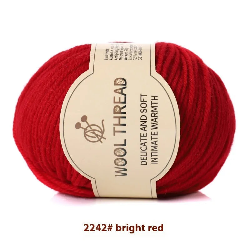 A single roll of hand-knitting wool yarn in a colour choice from over 30 options, for making baby clothes.
