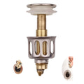 White copper manual press bounce filter element for a single-hole kitchen water tap.
