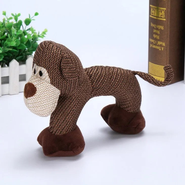 Plush dog chew toy in duck shape with squeak whistle, 60g, suitable for small and large dogs