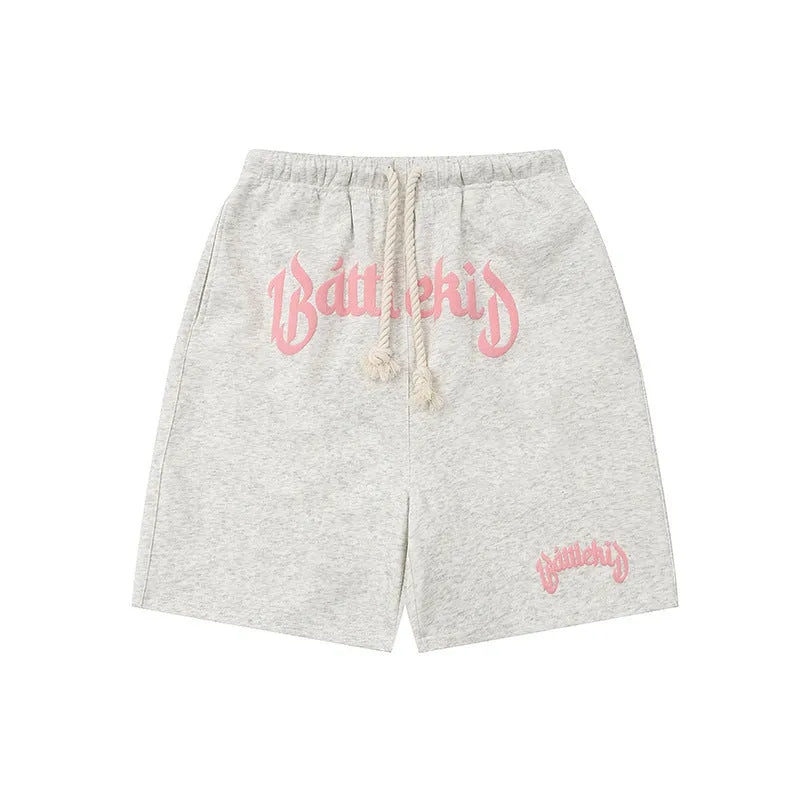 Cotton blend streetwear cropped sweatpants in loose fit with multiple colour options