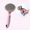 Kitten cat comb de-floating hair stripper with bent needle in candy blue colour