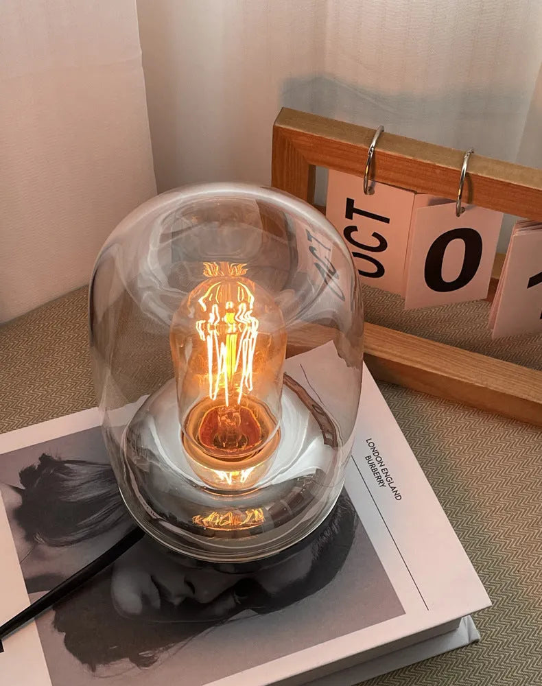 Geometric modern essential oil lamp with waterless ambience light for bedroom or living room