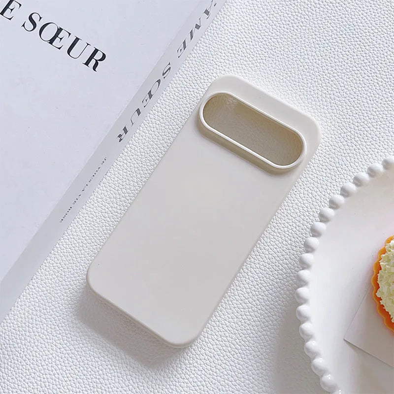 Rubik's Cube liquid silicone phone case for Google in antique white with shockproof protection