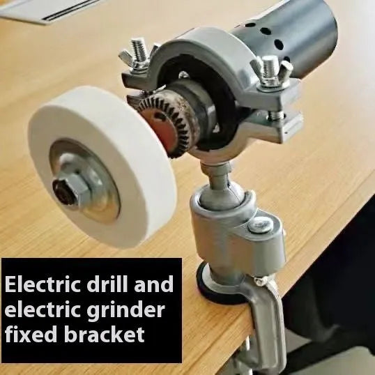 Small flat 360 rotating universal clamp-on bench vise in tungsten steel with bracket type clamp