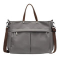 Nylon crossbody tote bag for women in black, grey, milky white, or green colours