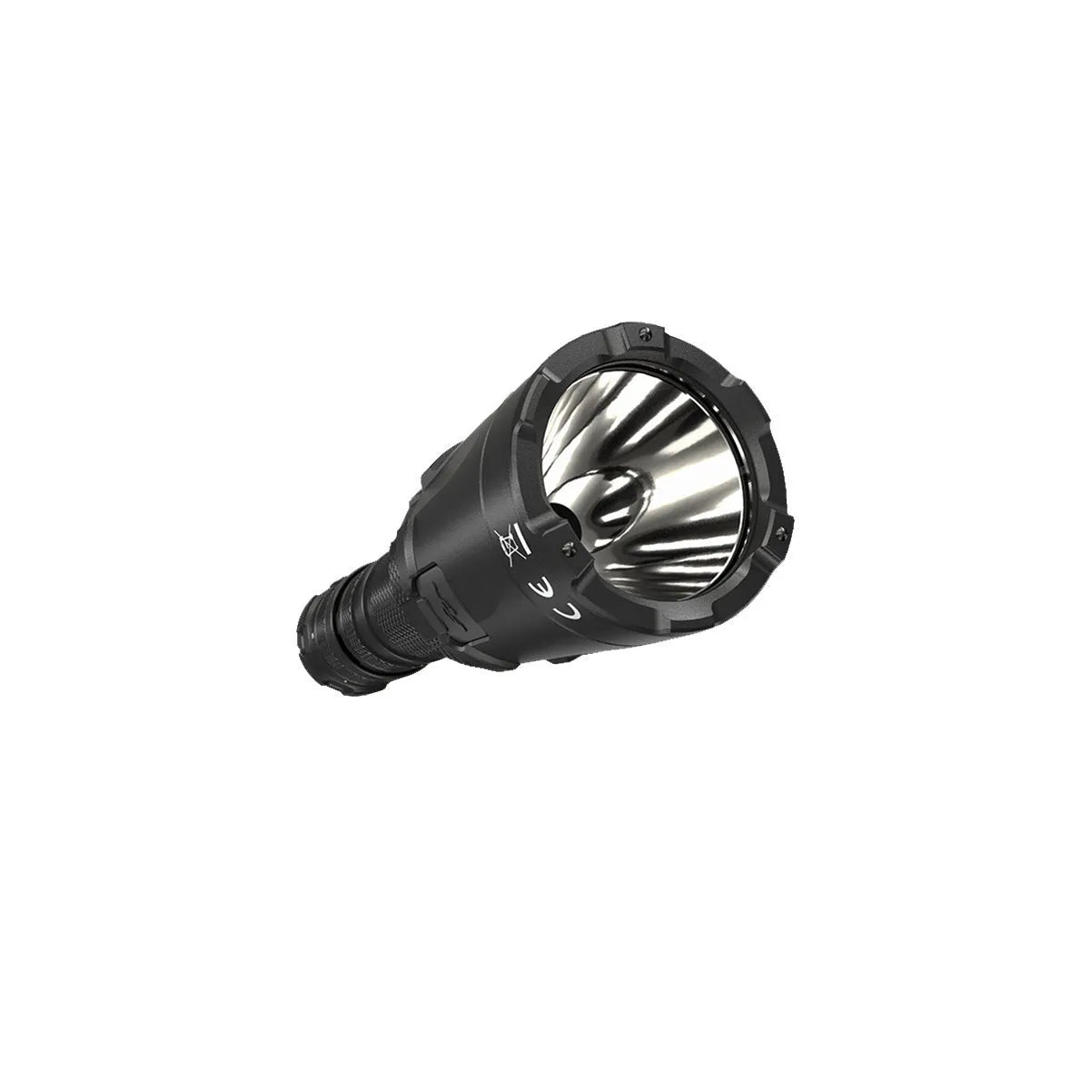 SRT7I standard tactical flashlight with strong light, aluminium alloy body, and magnetic ring dimming