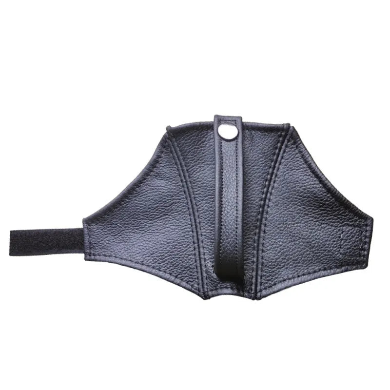 Black leather racing harness shoulder strap cover with limit buckle for RECARO and Bride seats