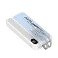 225W fast charge portable power bank with cable plastic shell black
