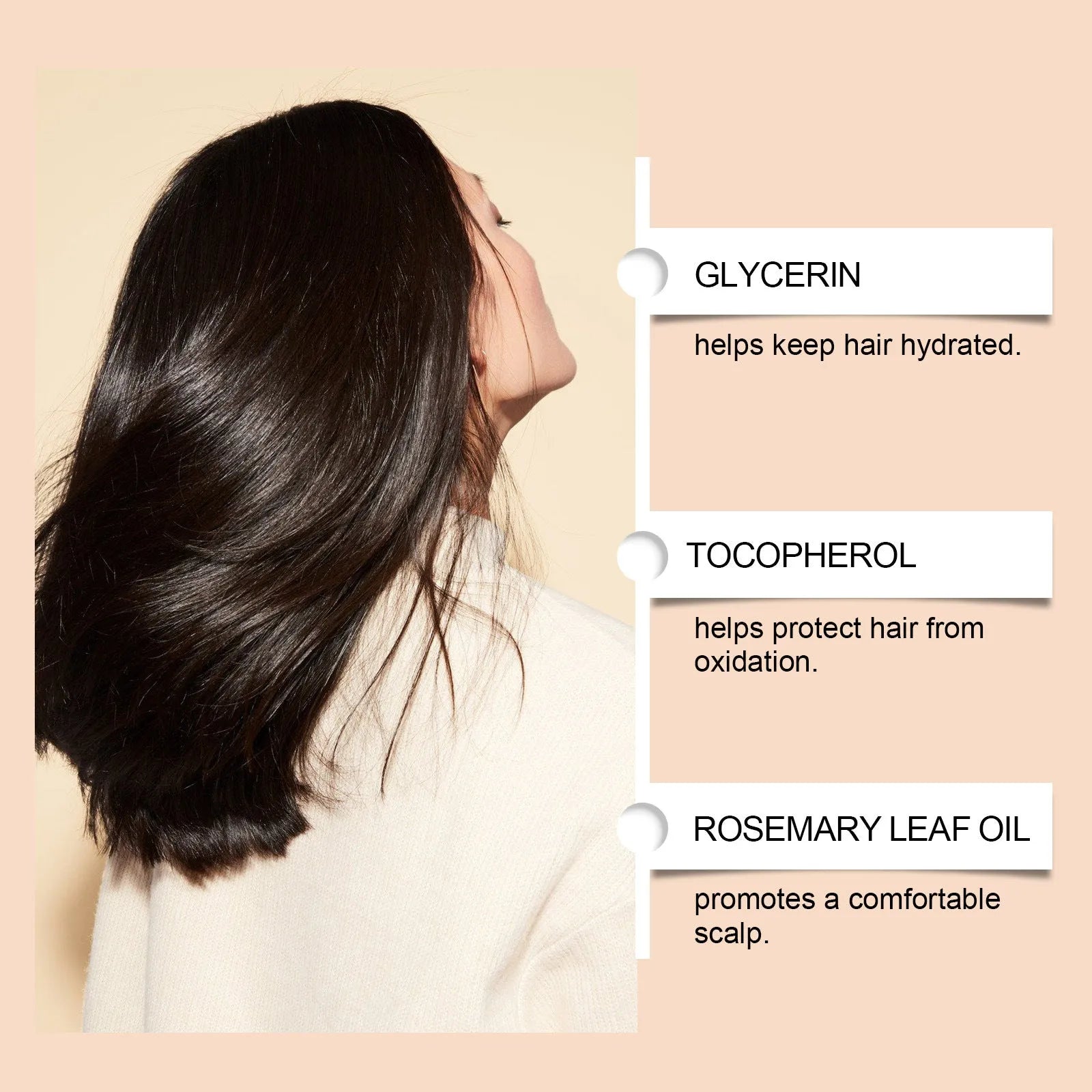 Nourishing scalp essential oil 60ml non-greasy mild moisturising hair care product