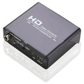 Black HDMI to DVI converter cable with coaxial audio output connector for 1080p video conversion