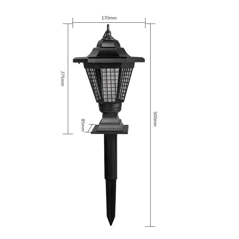 IP55 solar mosquito killer lamp 5W LED outdoor garden insect trap