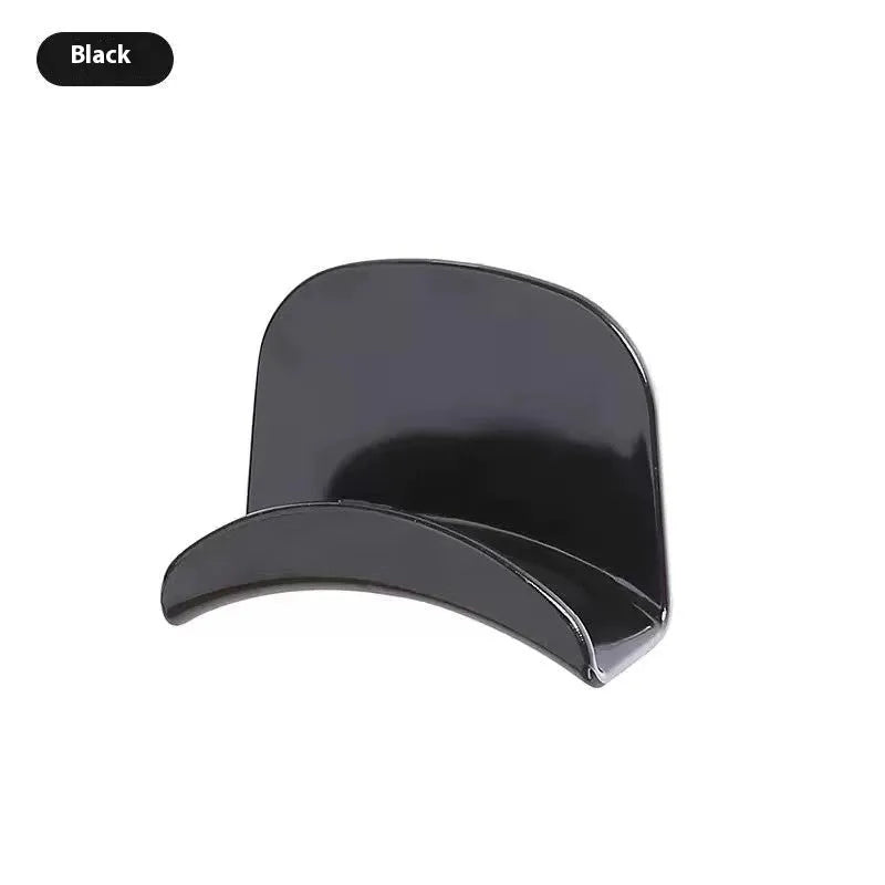 Fashion punch-free computer headset hook in black plastic with modern simplicity design