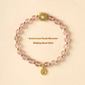 Hand-woven crystal bracelet with 6mm beads showing sun moon pastoral design in three colour options