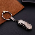 Heart-shaped zinc alloy keychain pendant in multiple colour finishes with metal loop attachment