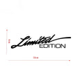 Black laser reflective car sticker with text design for vehicle decoration