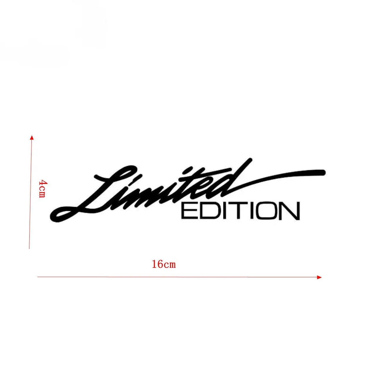Black laser reflective car sticker with text design for vehicle decoration