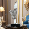 Light luxury resin sculptured ornament 48cm tall in rose gold finish with modern simplicity style