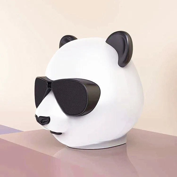 Portable mini Bluetooth speaker with classic style design showing wireless connectivity and compact proportions