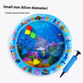 PVC inflatable pet cooling water cushion with aquatic designs for dogs and cats