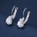 Women's drop-shaped copper earrings with gold or platinum colour plating, European-American style
